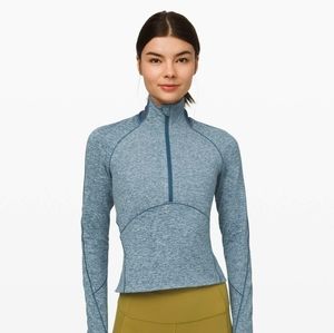 NWT Lululemon Always Alert 1/2 Zip Petrol Blue